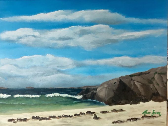 Sandane, maleri str 60x80